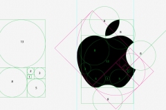 Il logo di Apple e la sezione aurea