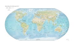 Mappa geografica del mondo – 2015 – Planisfero geografico