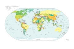 Mappa politica del mondo – 2015 – Planisfero politico