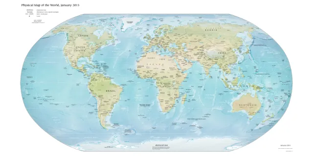 Cartina geografica e politica del mondo